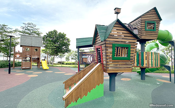 Punggol Northshore Drive Playground: Huts In The Air