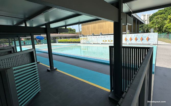 Queenstown Sport Centre: Singapore's First Neighbourhood Sports Complex Reopens With Gym, Rugby Field & Swimming Complex 14 Showers for young kids at Queenstown Swimming Complex