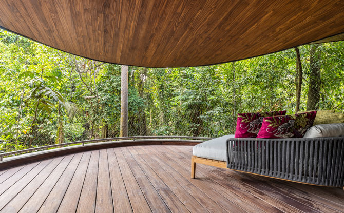 rainforest resort pod
