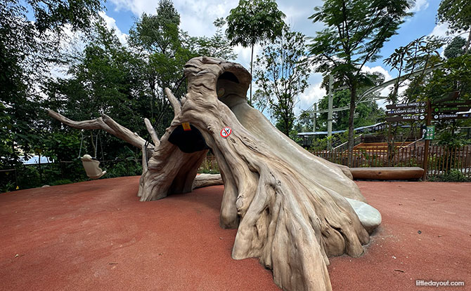 Rainforest Wild Adventure Guide: Blending 9 Adventure Experiences With Animal Encounters 14 Log Playground