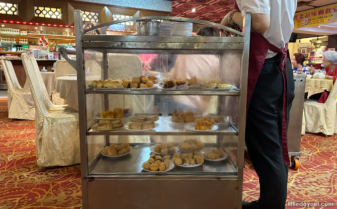 Dim sum in push carts in Singapore