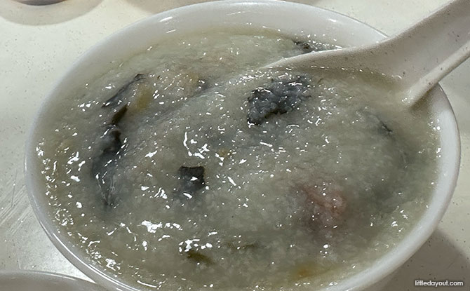 Cantonese Dried Vegetables & Salted Pork Porridge