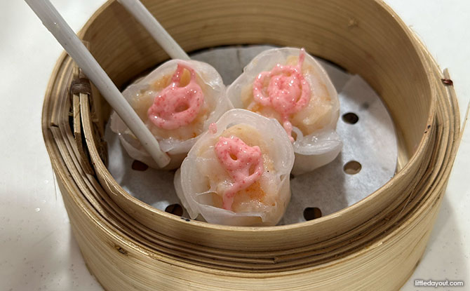 Mentaiko Shrimp Dumplings