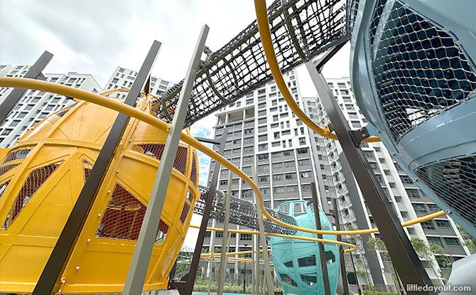 Nets at the Sengkang Rivervale Shores playground