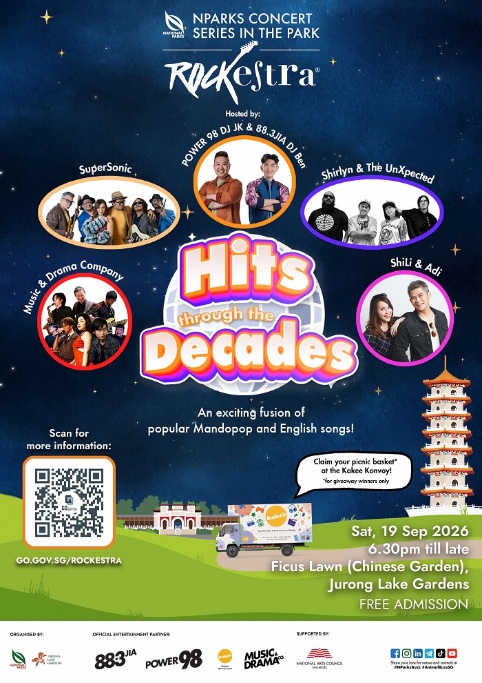 NParks Concert Series In The Park: Rockestra (September 2026) 1 What to Expect at NParks Concert Series In The Park: Rockestra in September 2026 at Ficus Lawn, Chinese Garden