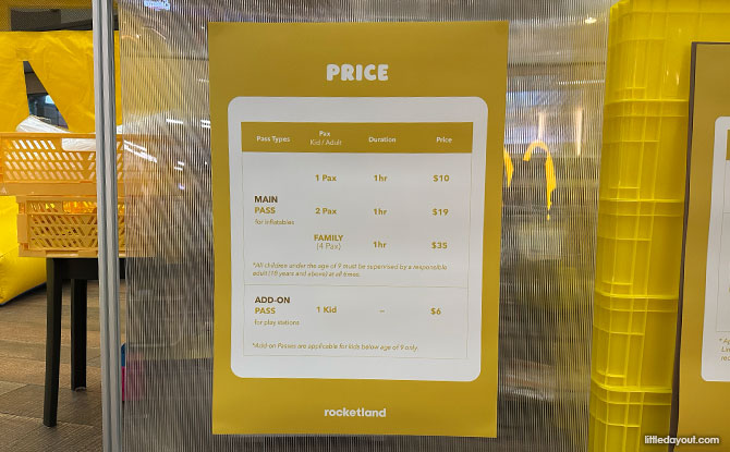 Rocketland Ticket Pass Prices
