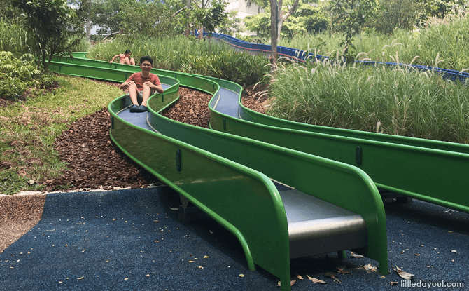 Slides at Admiralty Park Playground