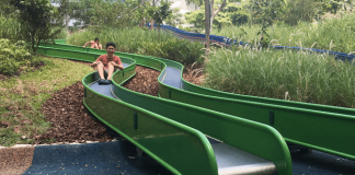 Slides at Admiralty Park Playground