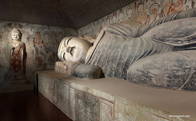 Sacred Caves: Dunhuang, Buddhism, And The Silk Road Exhibition At Asian Civilisations Museum 2 Cave 158 at the Second Floor Foyer