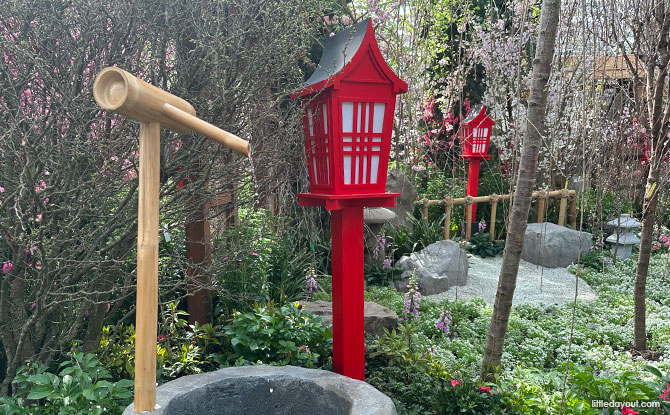 Japanese garden display at Sakura 2025
