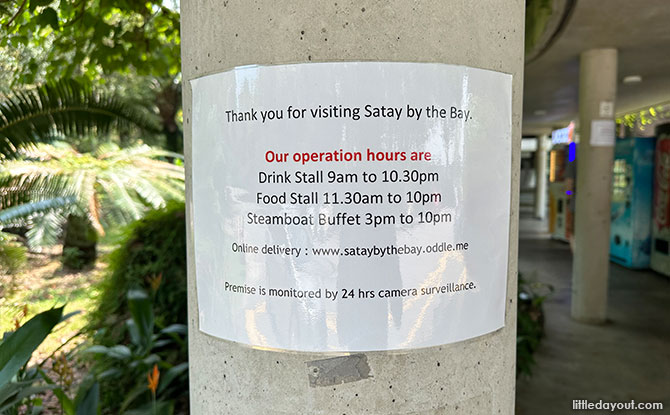 Useful Information for Visiting Satay by the Bay