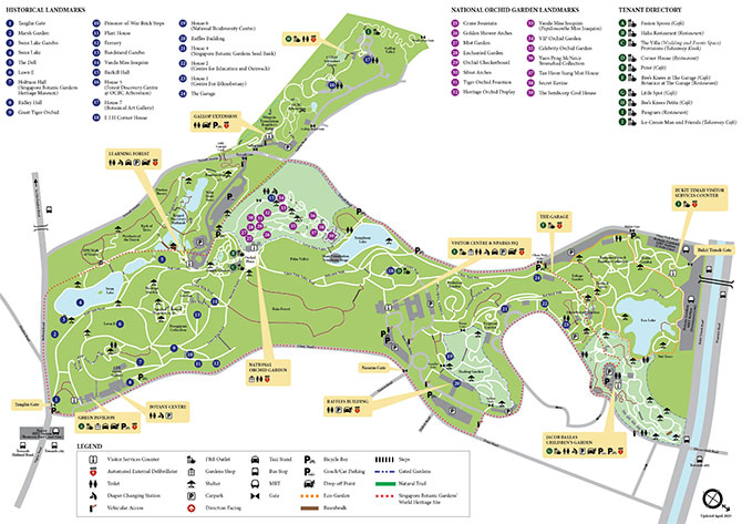 Singapore Botanic Gardens Map