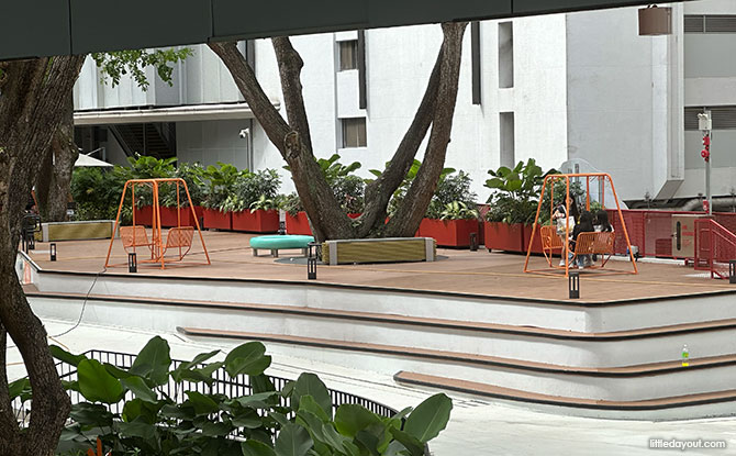 Garden swings and seating areas