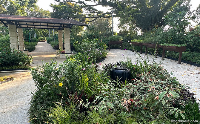 Calming Corner at Sembawang Park Therapeutic Garden