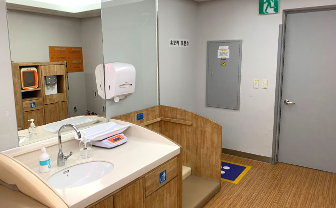 Amenities at the Baby Care Room, Seoul Incheon Airport