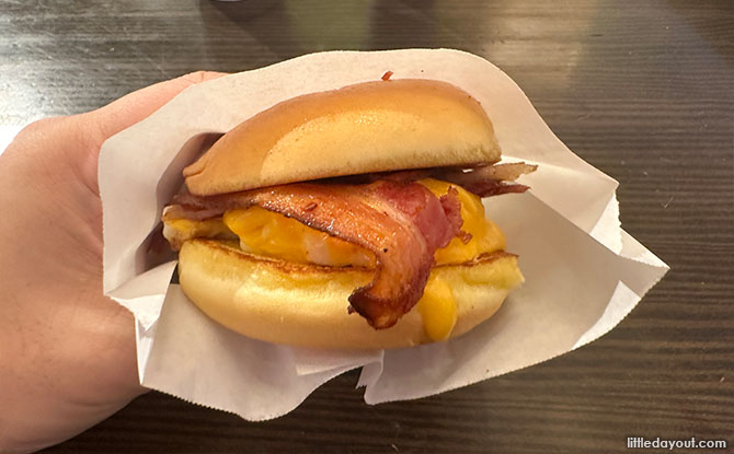 Shake Shack Breakfast in Singapore - Bacon Egg N Cheese