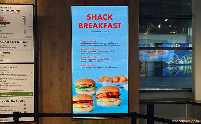 Breakfast at Shake Shack Singapore
