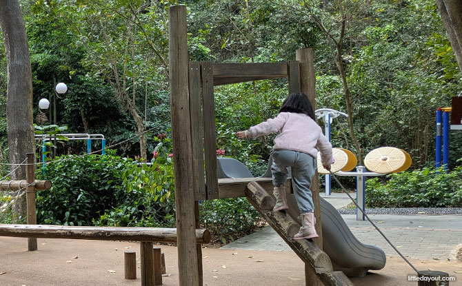 Playground for play with swings in Shenzhen
