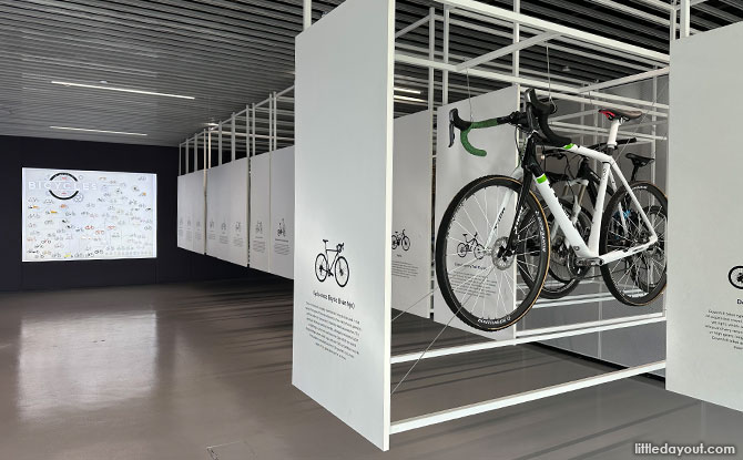Pull out exhibit of bikes