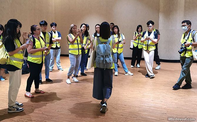 Participants on the My Community Tour at SingPost Centre