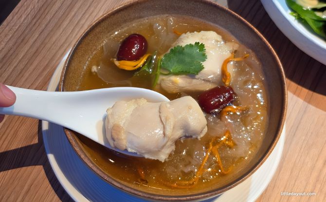 Sky22 Courtyard by Marriott Singapore Novena : A Refreshed Modern Asian Menu with Familiar Flavours 3 Chicken Consommé Morel (S$15)