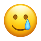 Smiling Face with Tear - Emoji 2020