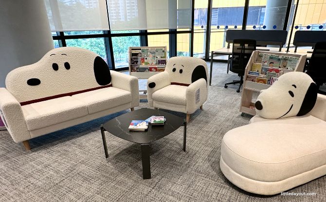 Snoopy & Friends Community TakeOver At Two National Library Board Branches 1 Community TakeOver Featuring Snoopy & Friends Furniture at Punggol and Jurong Libraries