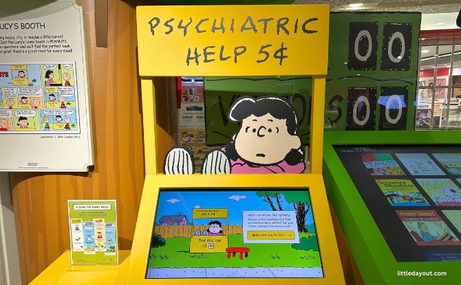 Snoopy Pop-Up Library: The World Of Peanuts Come To Life At Plaza Singapura 4 Lucy's Booth