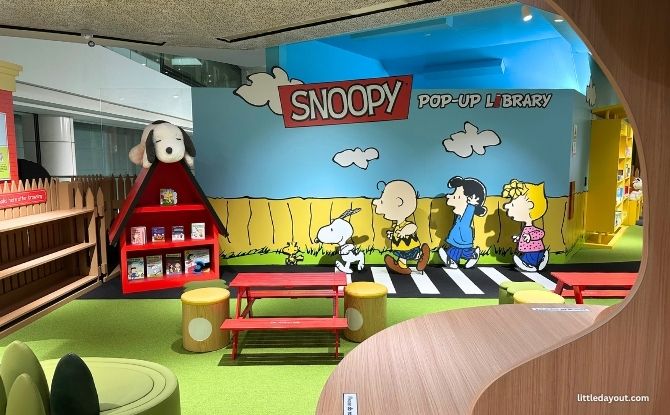 Snoopy Pop-Up Library: The World Of Peanuts Come To Life At Plaza Singapura 2 In Snoopy's Backyard