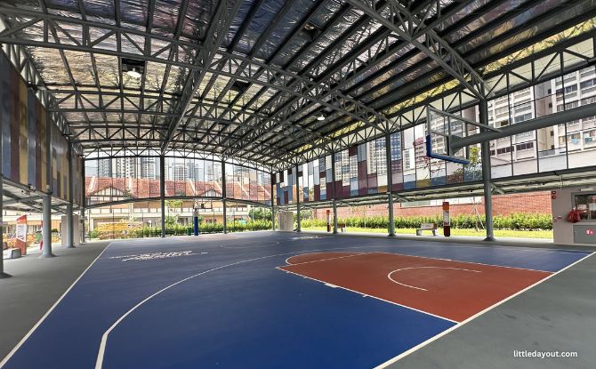 Sports @ McNair: Where Playground Time & Fitness Go Hand-In-Hand 2 sheltered basketball court
