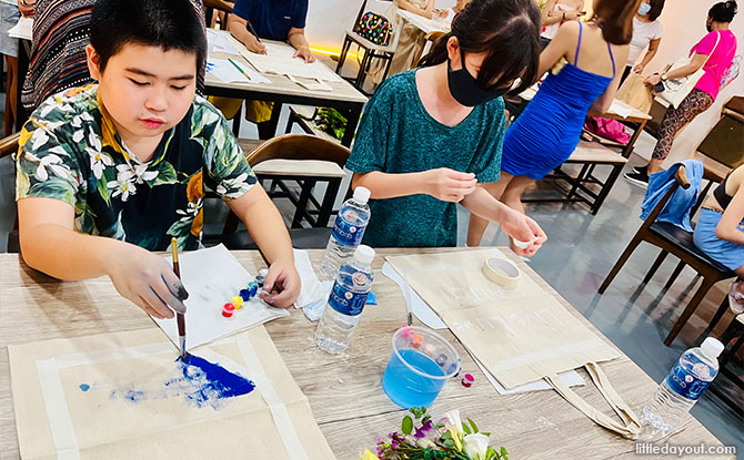 Tote Bag Art Jamming Painting with Drinks