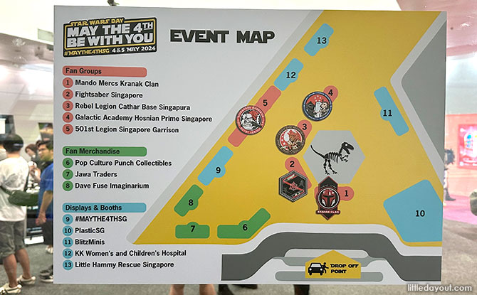 Star Wars Day Event Map at Science Centre Singapore