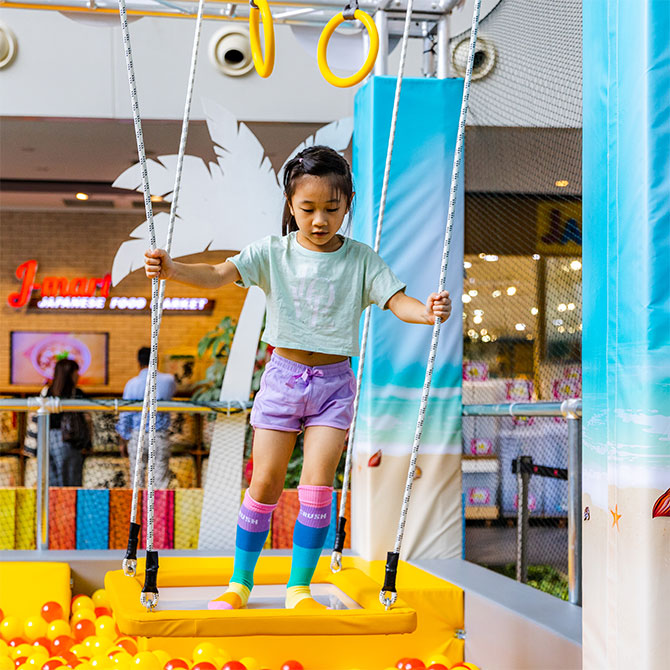 Obstacle course at The Star Vista