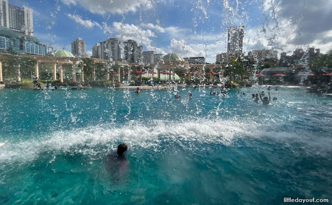 Splashing at the Sunway Resort Hotel Swimming Pool
