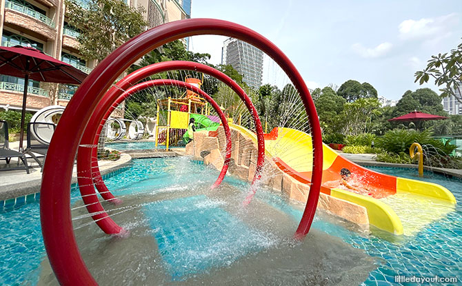 Family-friendly splash pad