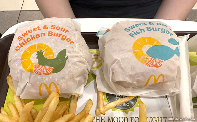 McDonald's Sweet 'N Sour Chicken Burger & Fish Burger: Taste Test