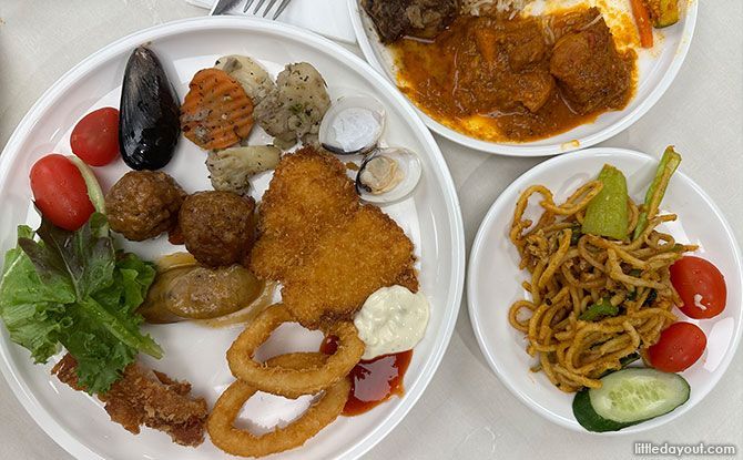 Swensen's Buffet Spread at Changi Airport Terminal 2
