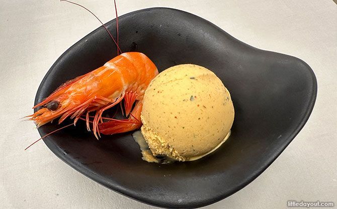 Special Dessert Combination 1: Prawn with Laksa Ice Cream