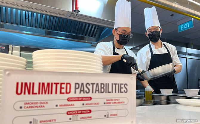 Watch Chefs-in-Action at Bustling Live Stations