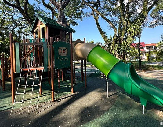 Tai Hwan Terrace Playground: Shaded Treehouse In The Park