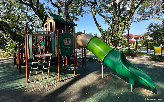 Tai Hwan Terrace Playground: Shaded Treehouse In The Park