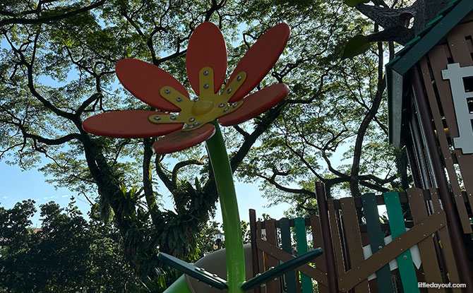 whimsical giant flower