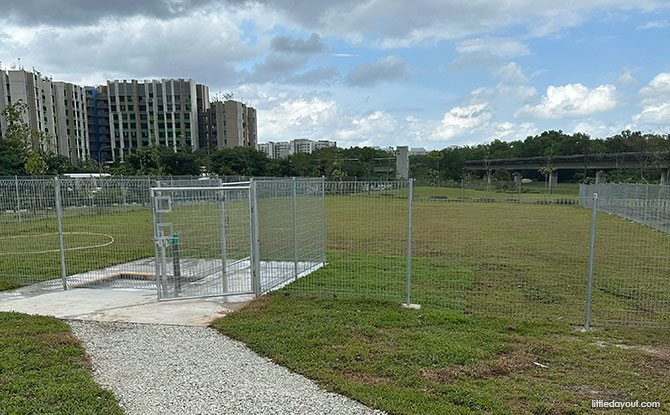 dog run at Tampines Boulevard Park (East)