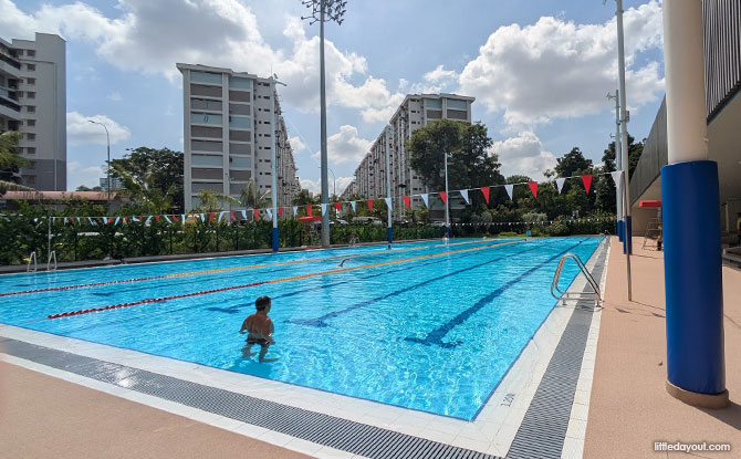 Teck Ghee ActiveSG Sport Park At Ang Mo Kio: Water Play, Gym, Futsal & Jacuzzi 3 outdoor lap pool