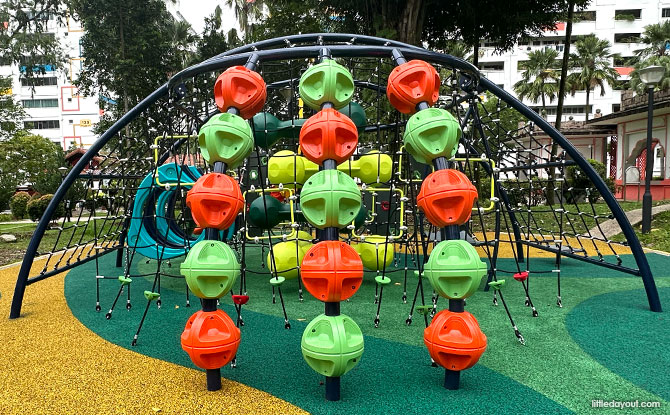 Teck Whye Gardens: Playground With Swinging Bell Swing 3 ball-shaped equipment