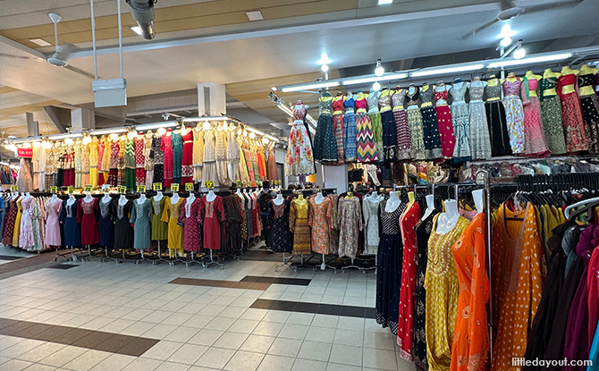 Tekka Centre Stalls selling Saris