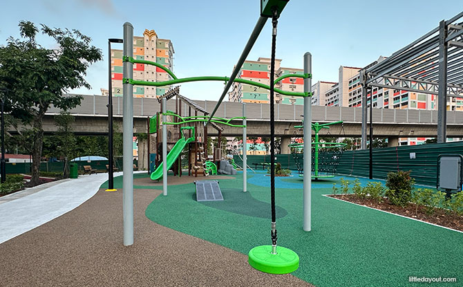 Tembusu Park: Playground With Sand Play & Flying Fox 8 Zipline