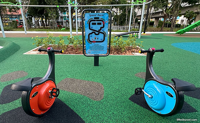 Tembusu Park: Playground With Sand Play & Flying Fox 11 Spin Racer