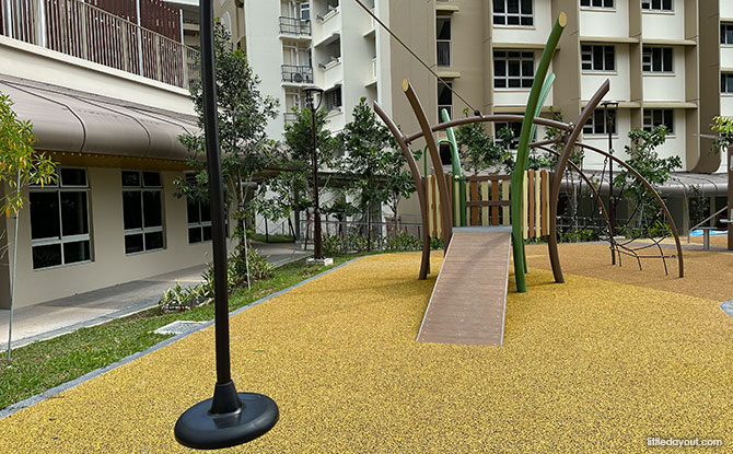 zipline at the Tengah insect playground
