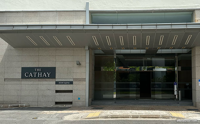 entrance to The Cathay from Mount Sophia